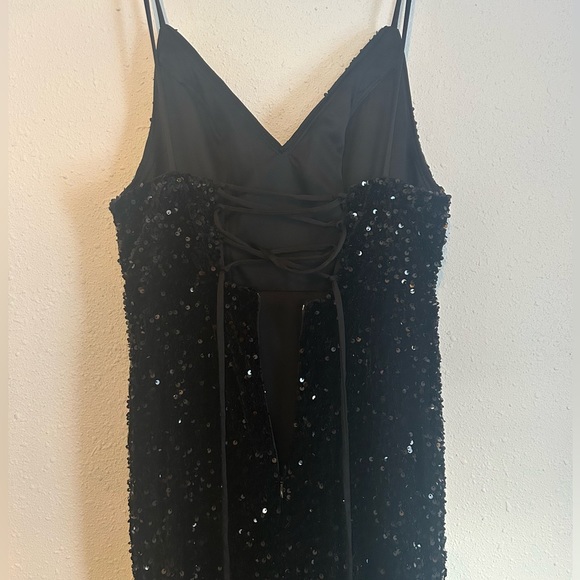 BLACK PROM DRESS - Picture 2 of 2